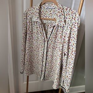Zara Multicolor Floral Blouse